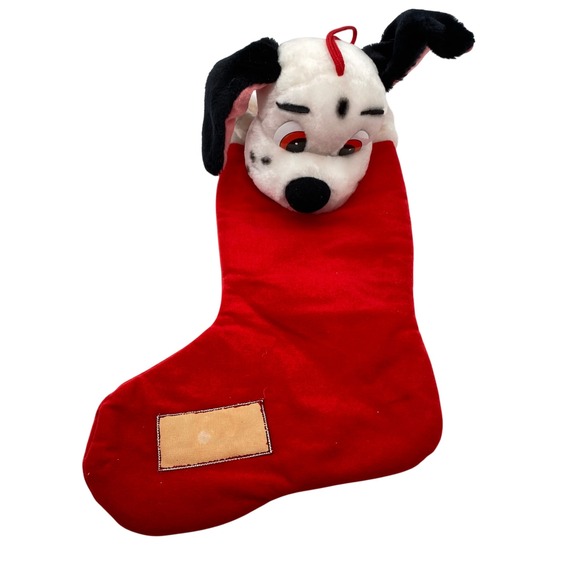 Disney Other - Vintage 101 Dalmatians Plush‎ Christmas Stocking Dog 20" Holiday Decor